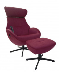 GLOBE Sessel, Bezug EVITA Raspberry 1373-30