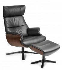 Sessel Afterwork 2, Walnuss / FANTASY Black 2514-89